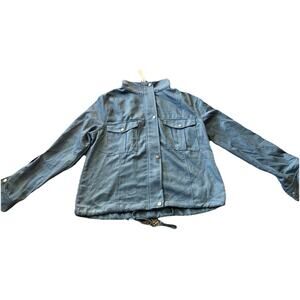 Korye Utility Jacket Womens Size Large Blue Long-Sleeve New With Tags